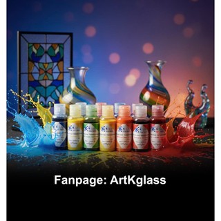 MÀU VẼ KÍNH/THỦY TINH/ GỐM/ SỨ/ VẢI/ MICA CHUYÊN DỤNG, 50ML/HŨ - ArtKglass