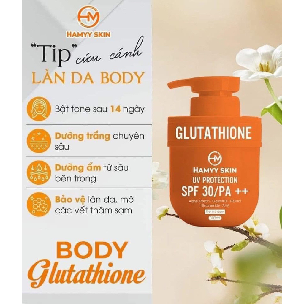 kem body glutathione hamyy skin