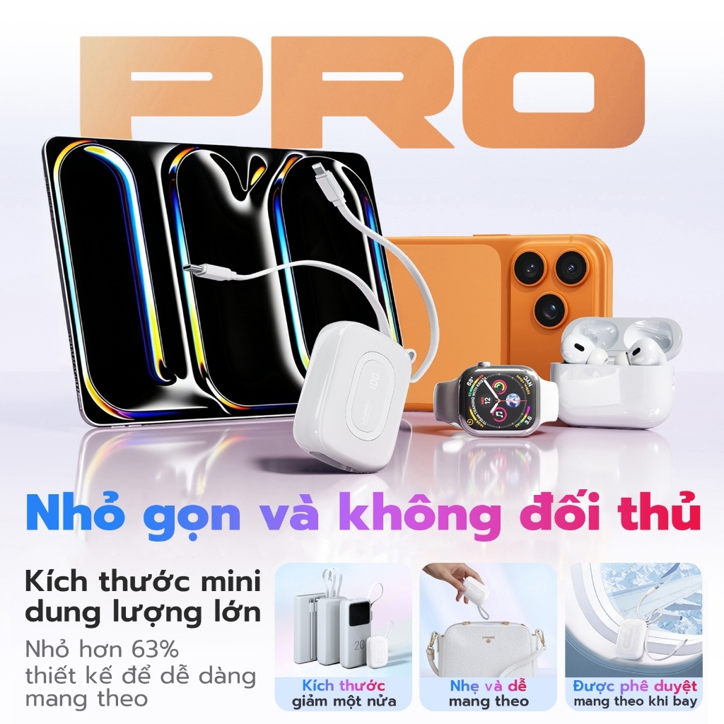 【CCC Certified】Sạc dự phòng 10000mAh Uneed Sạc nhanh PD 22.5W type-c và sạc lighting cho iPh8-17/Android | BigBuy360 - bigbuy360.vn