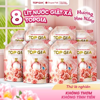 Nước Giặt Xả TOPGIA Hương Hoa Nắng, Dung Tích 1L, Thơm Dịu Nhẹ, An Toàn Cho Da