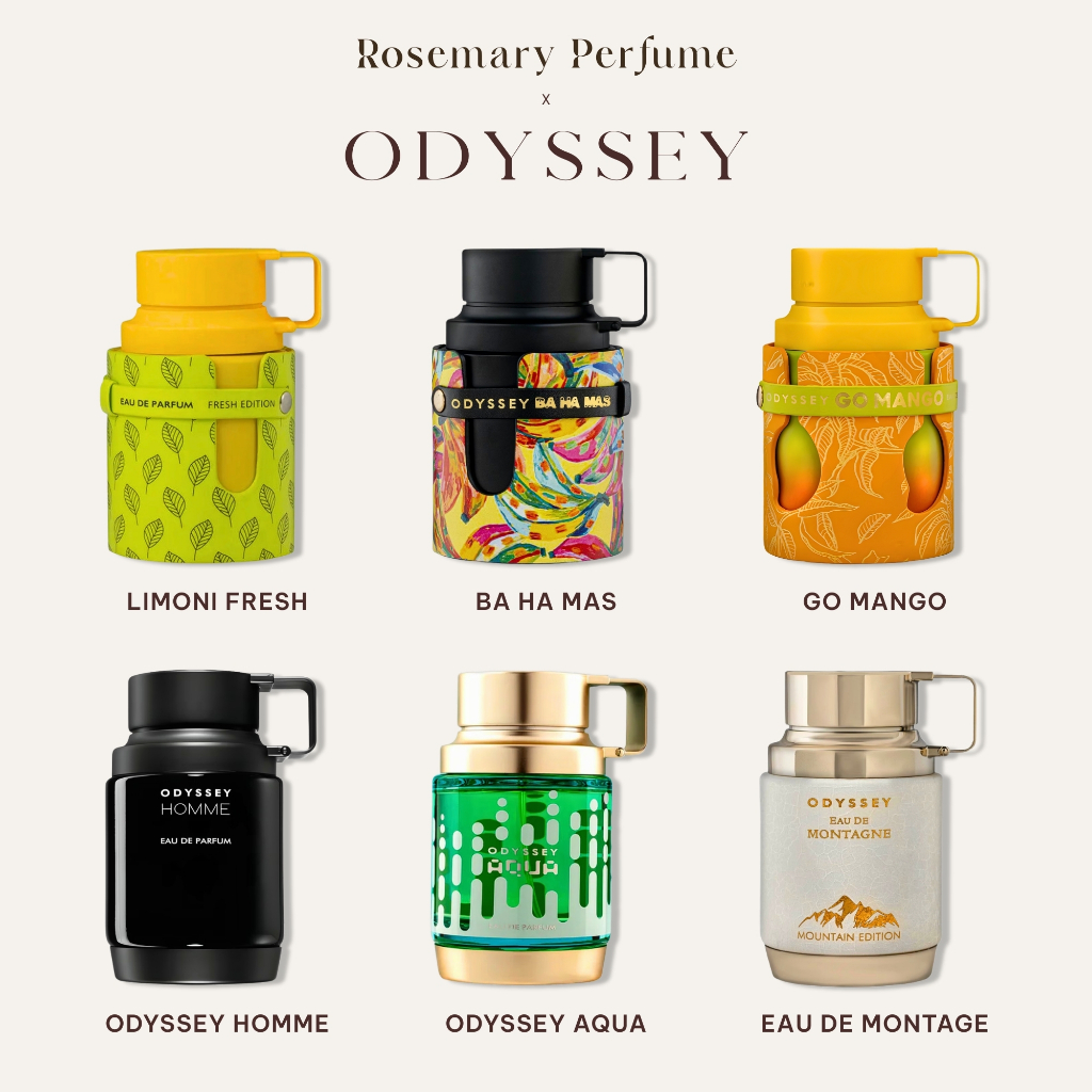 [Mẫu thử] ODYSSEY LIMONI | BA HA MAS | GO MANGO | HOMME | MONTAGE | MEGA MAN