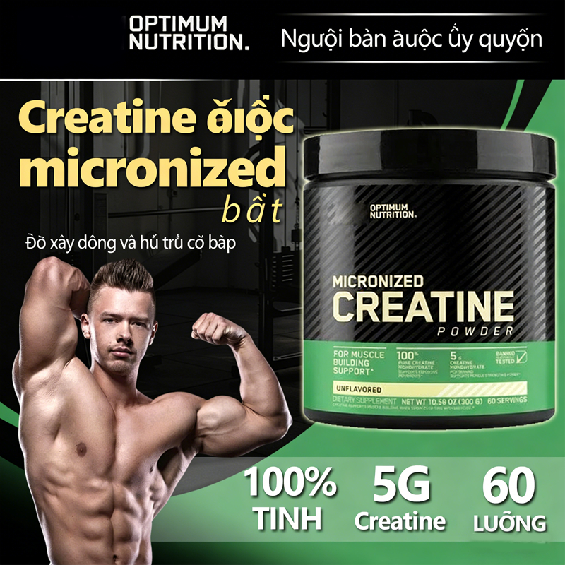 ON Optimum Nutrition Micronized Creatine Powder 300g Powder for Sports and Fitness Supplement, Muscl