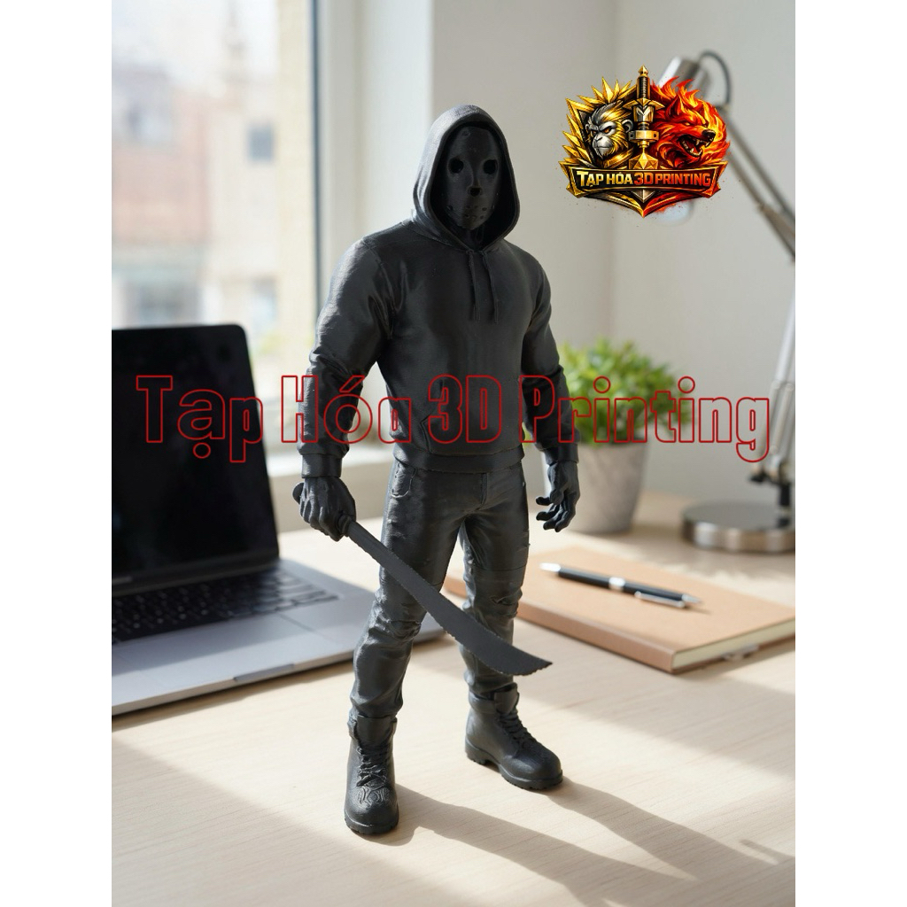 Mô Hình Jason Voorhees Thứ 6 Ngày 13, Decor Bàn Học Bao Ngầu.