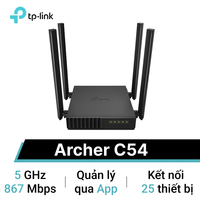 Router Wifi TP-Link Archer C54 băng tần kép AC1200 – Phủ sóng rộng, tốc độ kết nối nhanh