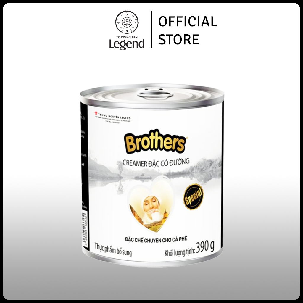 Sữa Đặc Brothers Trung Nguyên Legend Lon 390gr Ngon Hơn Khi Uống Cà Phê