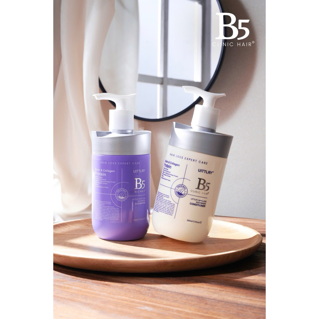 B5 Clinic Hair Anti-Loss Nourishing Shampoo & Conditioner – Giảm Rụng Tóc, Kích Thích Mọc Tóc, Nuôi 