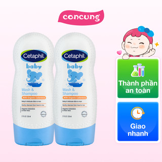 Combo 2 Sữa tắm gội trẻ em tinh chất hoa cúc Cetaphil 230ml