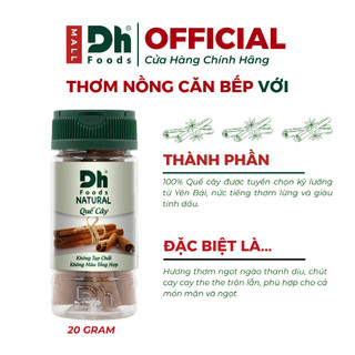 Natural Quế Cây 20gr - Quế Cây Yên Bái, Gia Vị Nấu Nước Phở Bò, Bún Bò Huế, Lẩu, Pha Trà