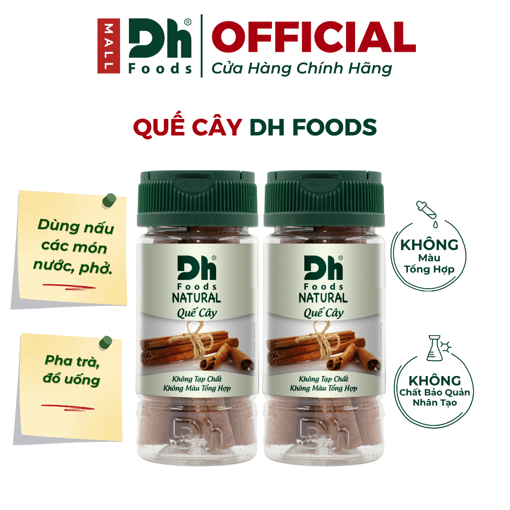 Natural Quế Cây 20gr - Quế Cây Yên Bái, Gia Vị Nấu Nước Phở Bò, Bún Bò Huế, Lẩu, Pha Trà