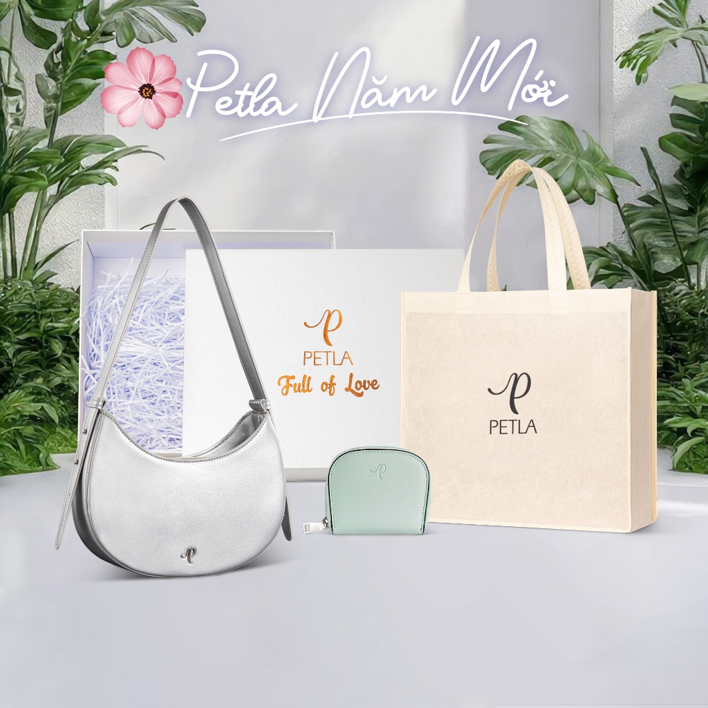 Túi đeo vai hình bán nguyệt thời trang hiện đại Petla LN12