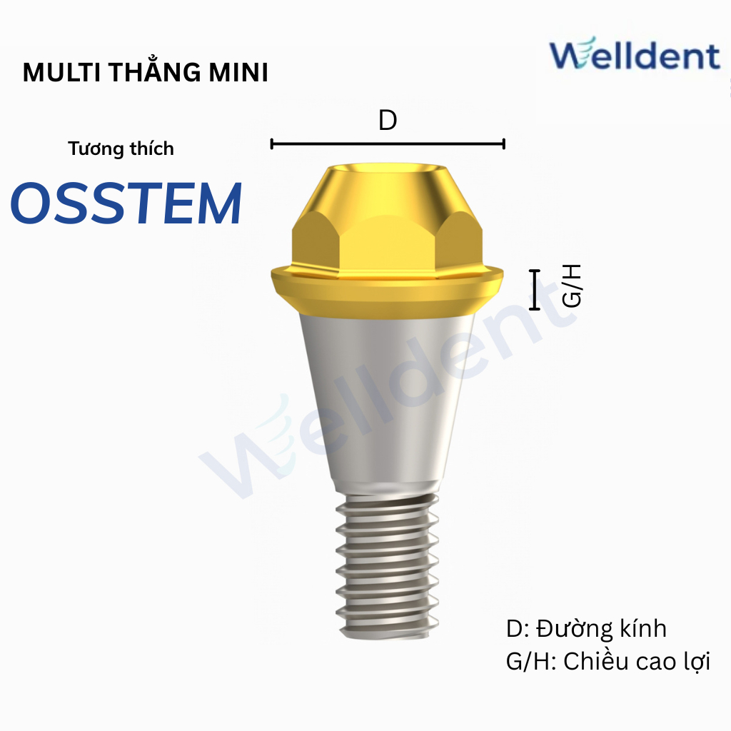 Multi Abutment Mini– Tương thích với Osstem, Neobiotech , Biotem,  Hiossen, Megagen ST Mini Implant