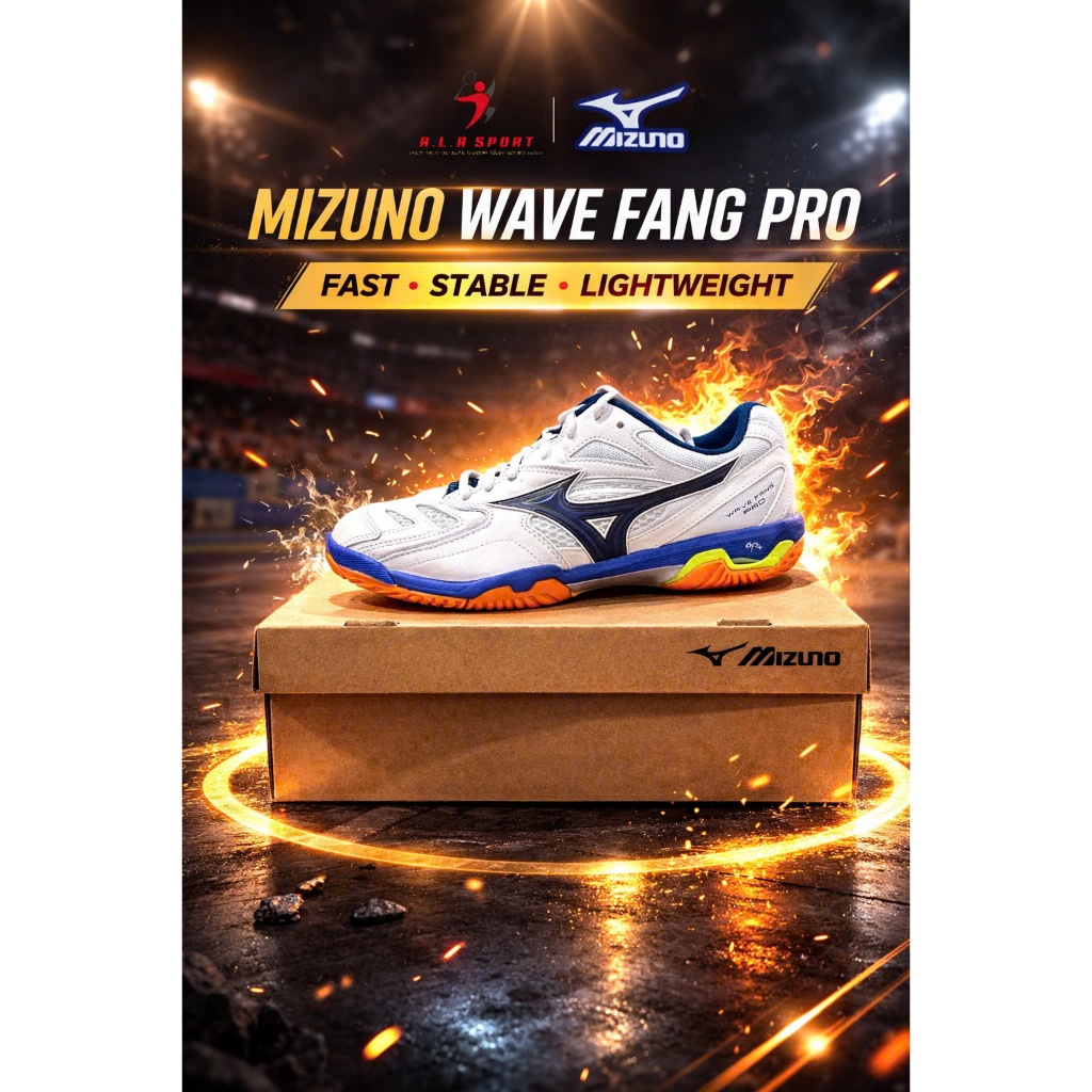 Giày cầu lông Mizuno chính hãng, Giày Mizuno Wave Fang Pro