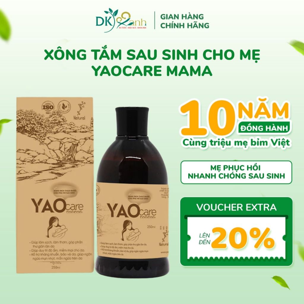 Xông Tắm Sau Sinh Thảo Mộc Yaocare Mama 250ml Dược Khoa Xanh