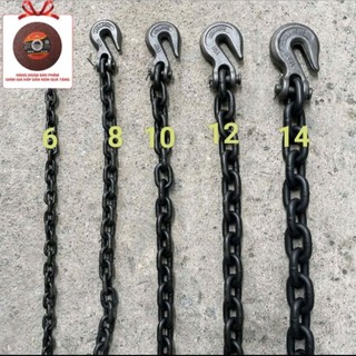 Xích đúc mỹ USA ,G80, 6ly, 8ly, 10 ly, kèm móc cẩu