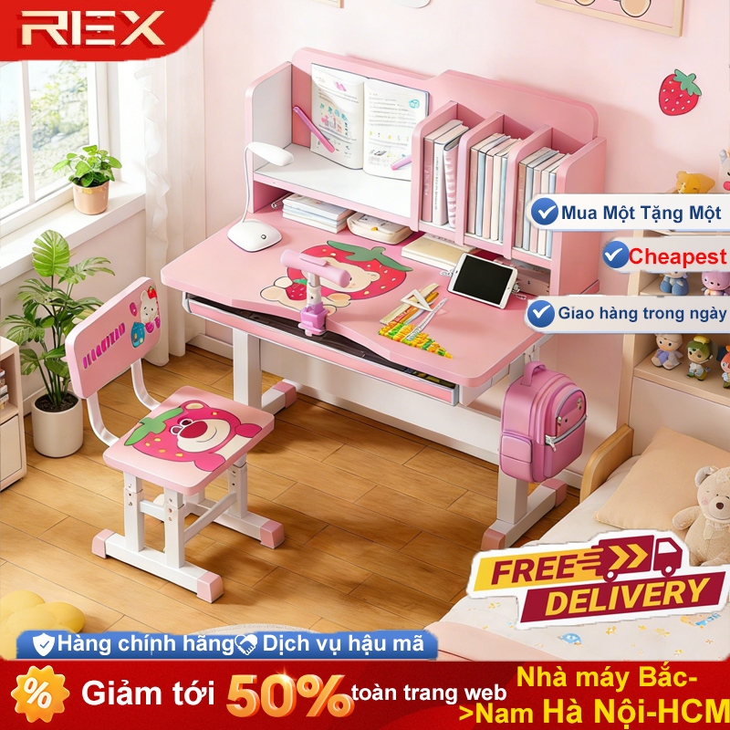 REX bàn học cho bé Bàn Ghế Điều Chỉnh Chiều Cao Sử Dụng Từ Giáo Dục Mầm Non Đến Trung Học Phổ Thông