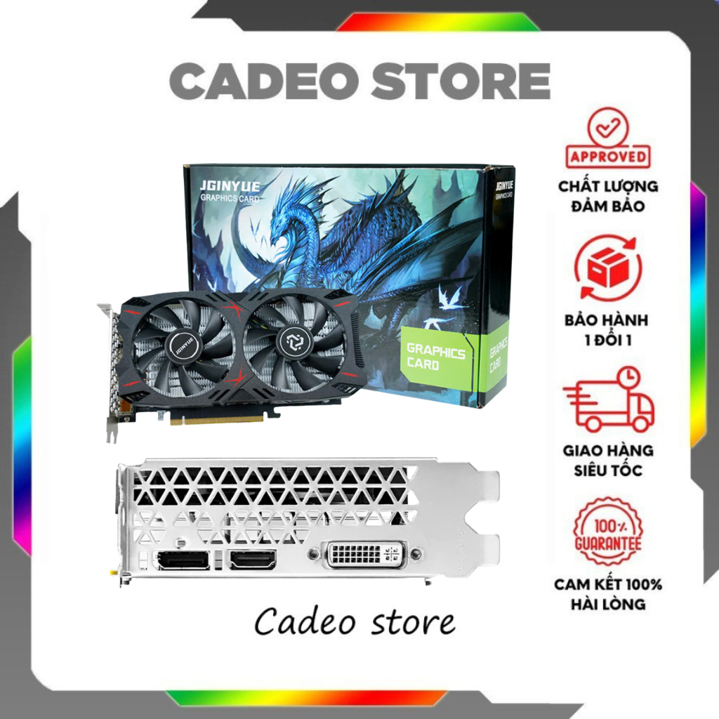 VGA RX 580 8GB JGINYUE – Nâng Cấp PC Gaming Hiệu Quả - Bảo Hành 36 Tháng