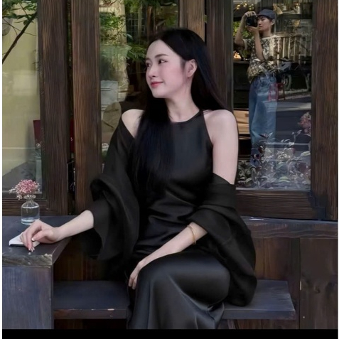 Áo choàng tơ khoác vai chất liệu tơ lụa dưới 60kg KINI-Style | BigBuy360 - bigbuy360.vn
