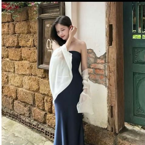 Áo choàng tơ khoác vai chất liệu tơ lụa dưới 60kg KINI-Style | BigBuy360 - bigbuy360.vn
