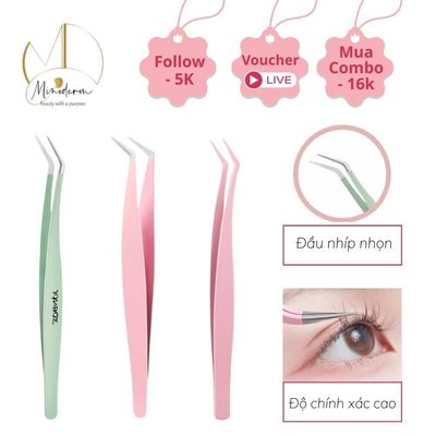 Nhíp gắp lông mi BEABIAI không gỉ dài dễ sử dụng tiện lợi