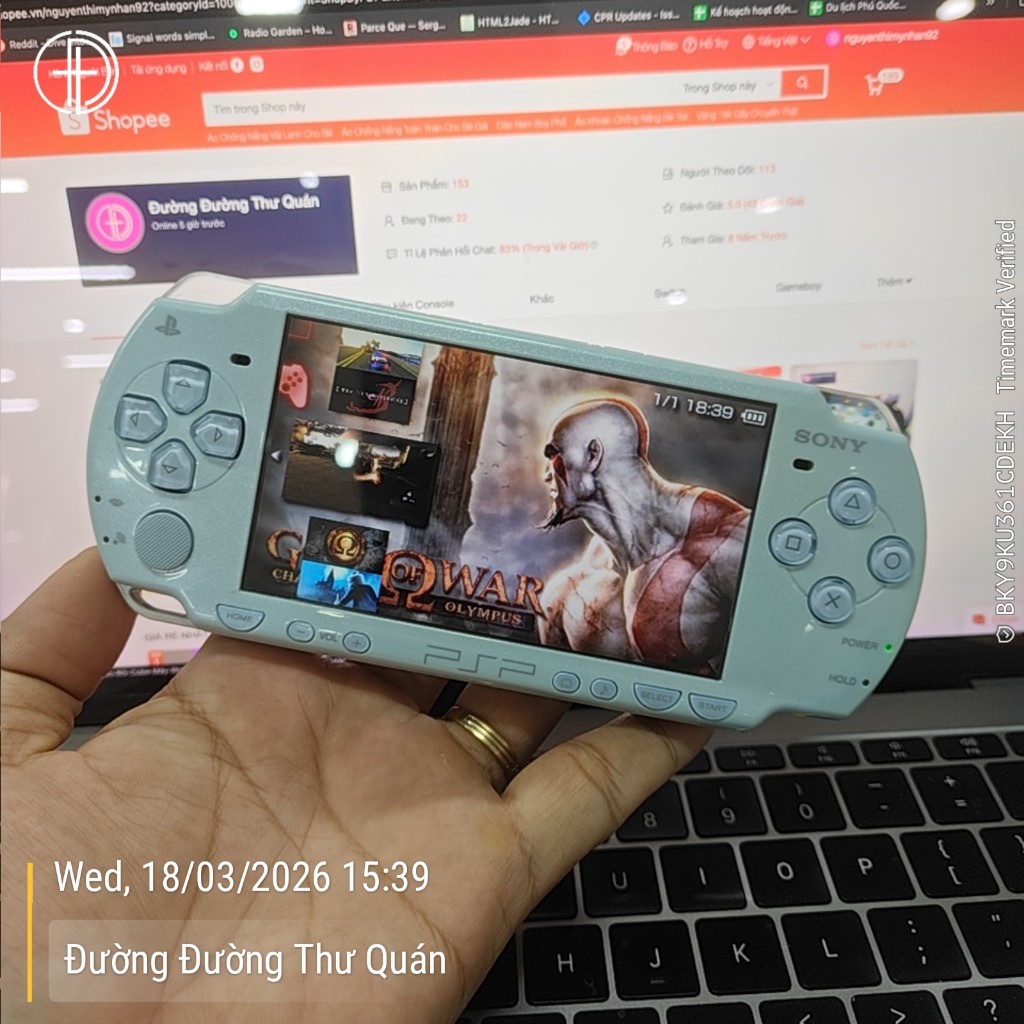 PSP 2000 - [Máy Cũ 97% - Đọc kỹ trong phần mô tả] - 64G - Mod Tải Game Free