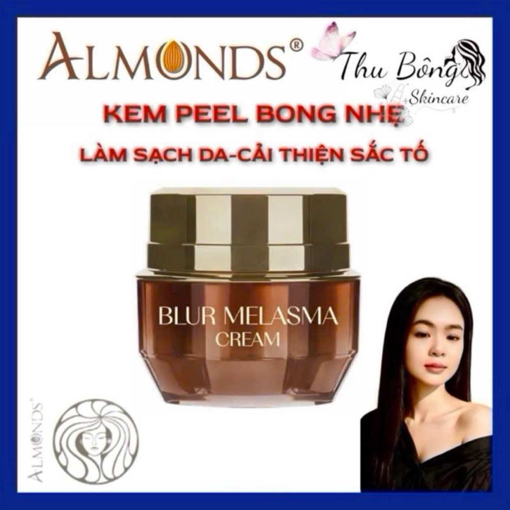 ALMONDS® Kem Piu Tái Cấu Trúc Da Hỗ Trợ Mờ Nám Sáng Mịn Da 20g. Giúp Làm Đều Màu Da Và Trẻ Hoá Da.