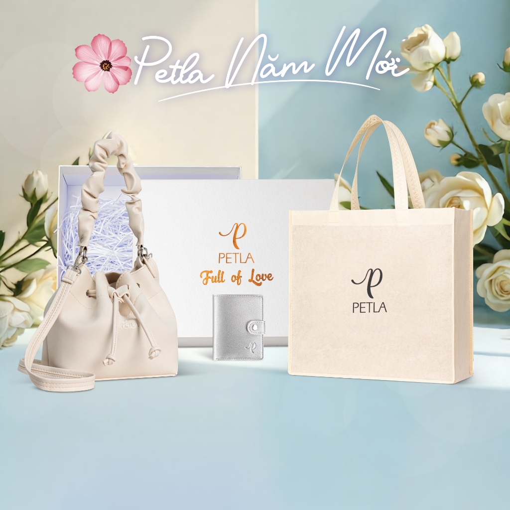 Túi nữ cầm tay dây rút Petla LN09