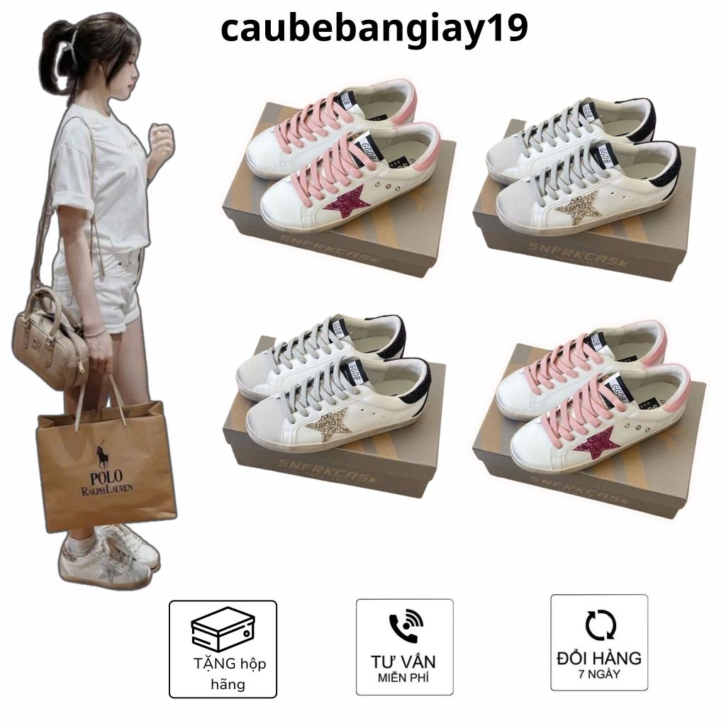 [MỞ BÁN] Giày Sneaker Golden Goose GGDB Nam Nữ, Giày Thể Thao In Ngôi Sao Đính Kim Tuyến Cực Đẹp 2026 | BigBuy360 - bigbuy360.vn