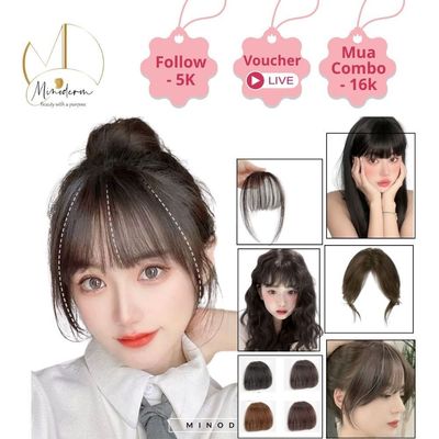 Tóc mái giả BEABIAI cho hói tự nhiên, phong cách Pháp, Hàn Quốc cho nữ