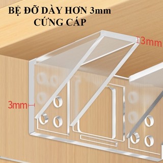 (SET 2) Miếng Dán Đỡ Kệ Phân Tầng Tủ Quần Áo (M9-M10) Ke Góc, Chia Tấm NGăn Tủ Đồ, Tủ Bếp Dán Keo Không Cần Khoan