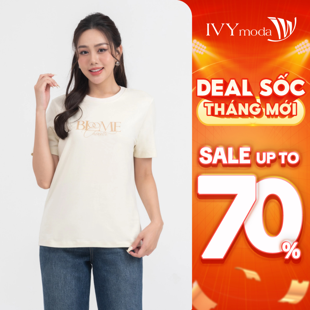 Áo thun nữ Bloome IVY moda MS 57M8447