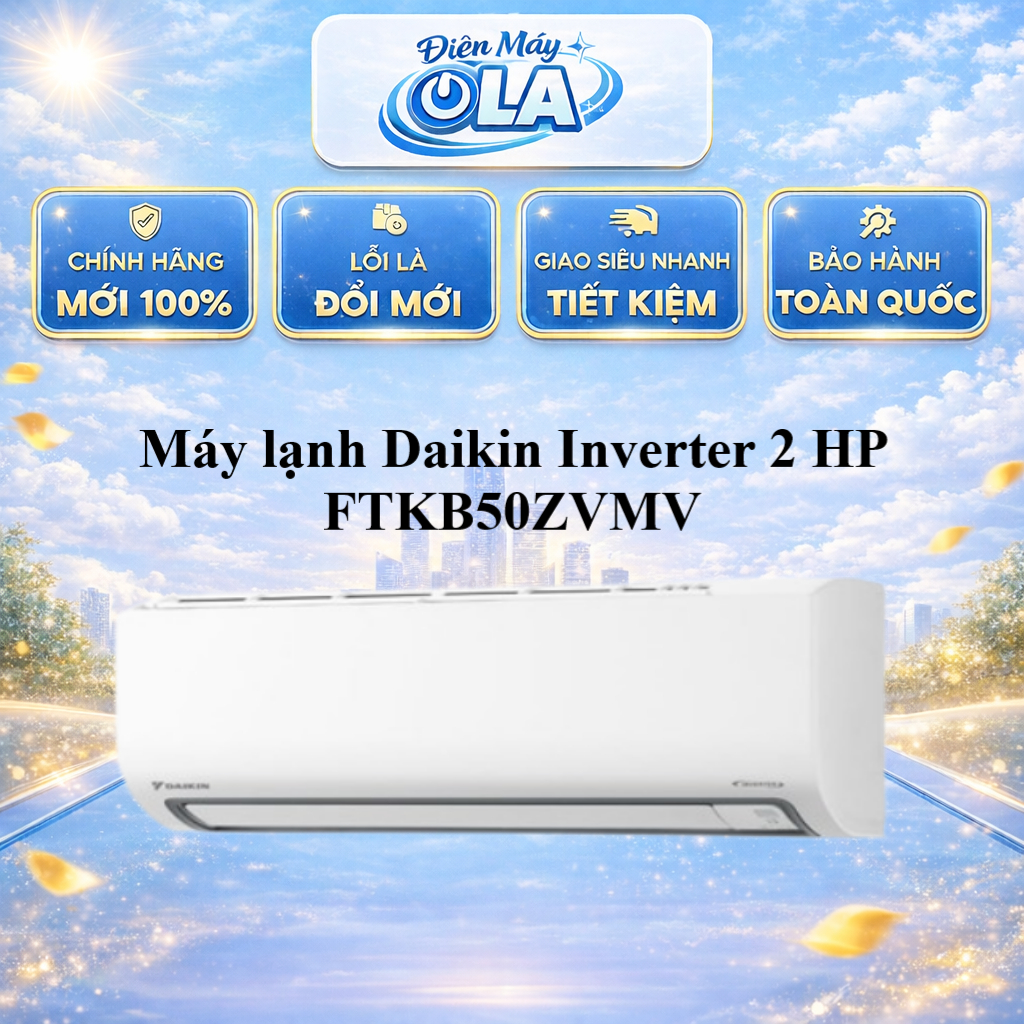 (HCM) - FTKB50ZVMV - Máy lạnh Daikin Inverter 2 HP FTKB50ZVMV - Kiểm soát độ ẩm