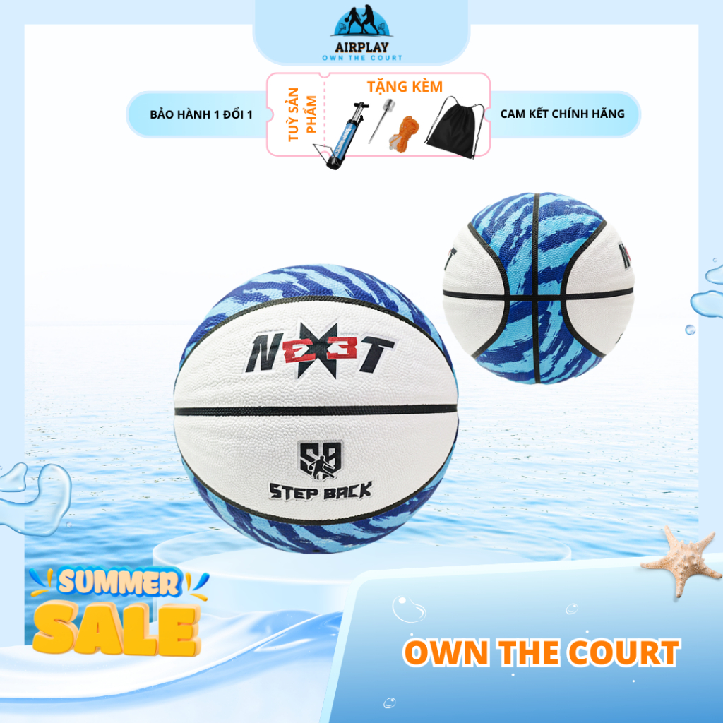 Bóng rổ 3x3 NXT STEPBACK, bóng rổ da thi đấu 3x3 NEXT GEN Stepback