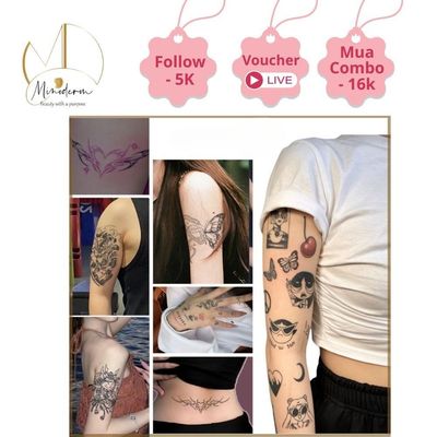 Xăm Tạm Thời Minoderm Bền Màu, Chống Nước Và Mồ Hôi, An Toàn XA2