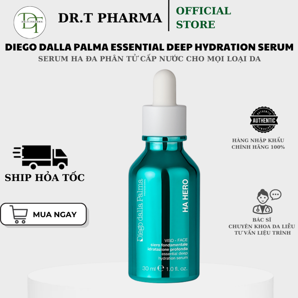 [HÀNG CÔNG TY] Tinh chất dưỡng ẩm sâu Diego Dalla Palma Essential Deep Hydration Serum