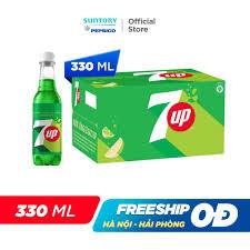 Thùng 24 chai 7Up / 7 Up hương chanh 390ml