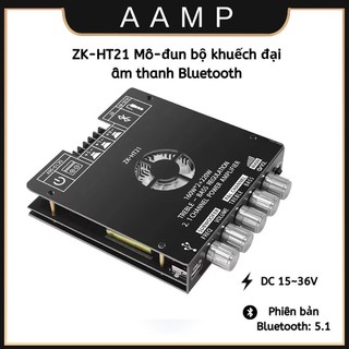 【Giao hàng nhanh】ZK-HT21Mô-đun bộ khuếch đại công suất kỹ tai nghe bluetooth TDA7498E Loa siêu trầm âm cao và trầm 160W