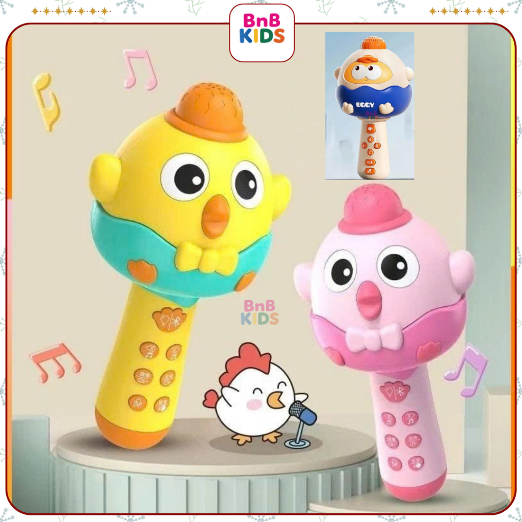 Micro tiếng Việt gà con- vịt con hát karaoke  dùng pin sạc cho bé làm ca sĩ có kết nối bluetooth