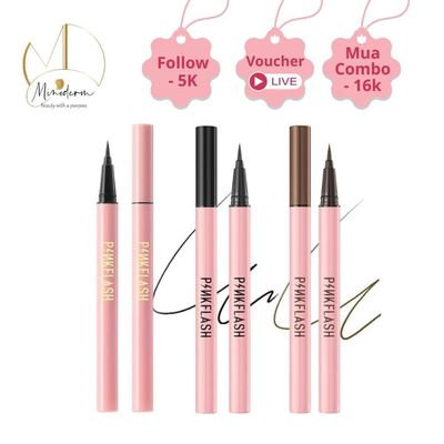 Bút kẻ mắt PINKFLASH bản nâng cấp dạng lỏng lâu trôi nhanh khô chống nhòe và chống nước 0.6g PF-E01