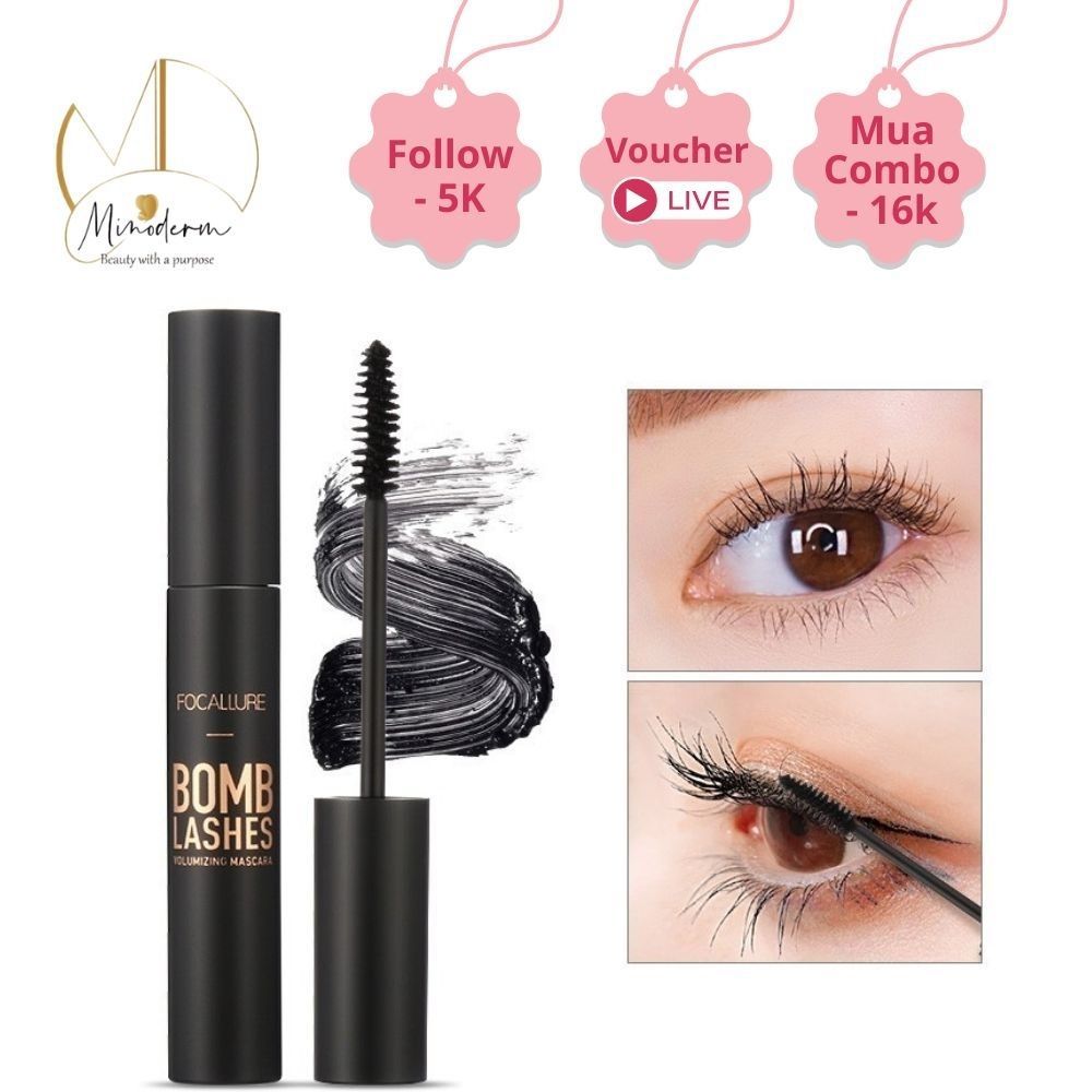 Mascara FOCALLURE chuốt cong và dày lông mi tự nhiên, chống thấm nước 10g FA-44