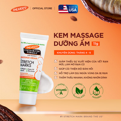 [Quà tặng không bán] (Mini Size) Kem ngăn ngừa và hỗ trợ làm giảm rạn da Palmer's 11g