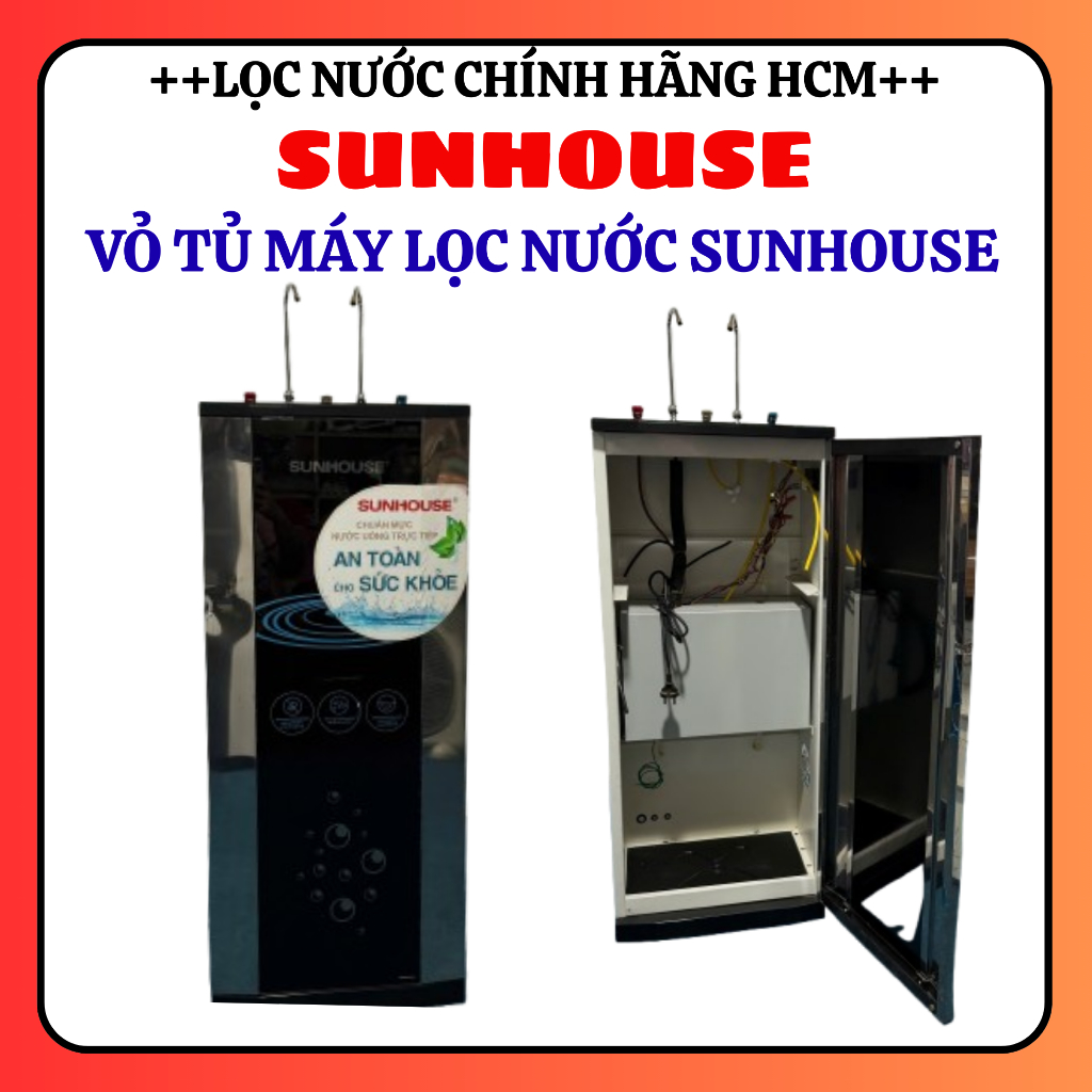 Vỏ tủ máy lọc nước Sunhouse SHR-76210CK - Kèm theo bầu nóng và bầu lạnh mới