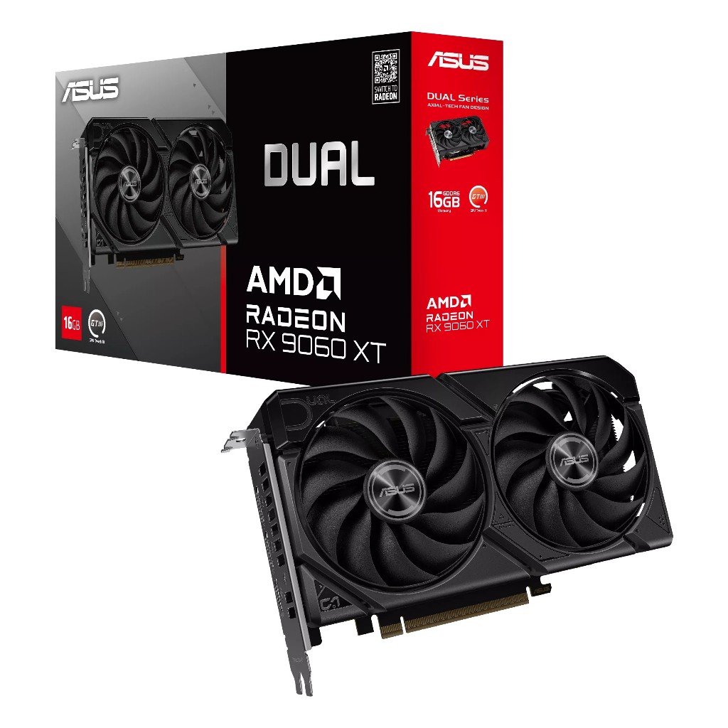 Card màn hình ASUS Dual Radeon RX 9060 XT 16GB GDDR6 - BH 36 tháng | BigBuy360 - bigbuy360.vn