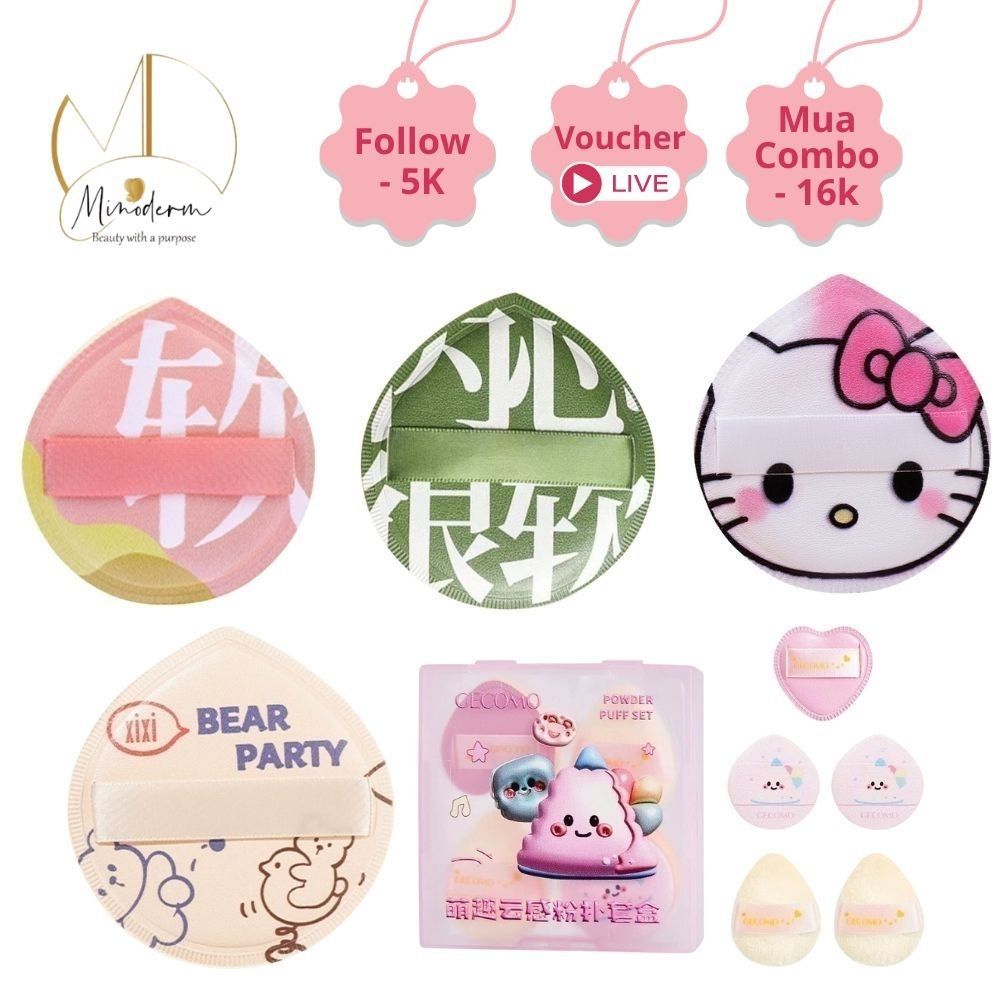 Mút xốp trang điểm BEABIAI mút tán phấn, kem nền mềm mại, cao cấp