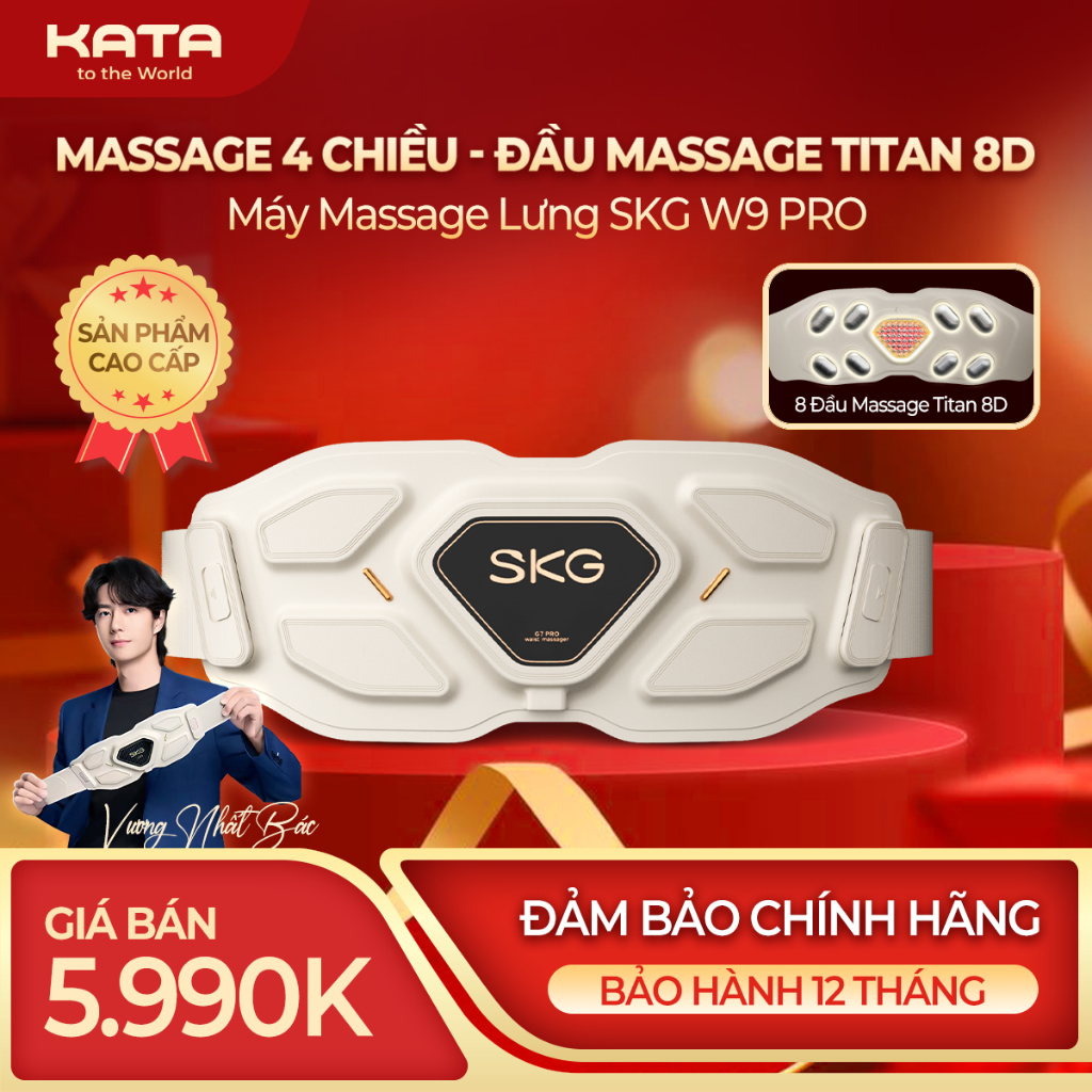 Máy massage lưng và bụng SKG W9 Pro | KATA Technology