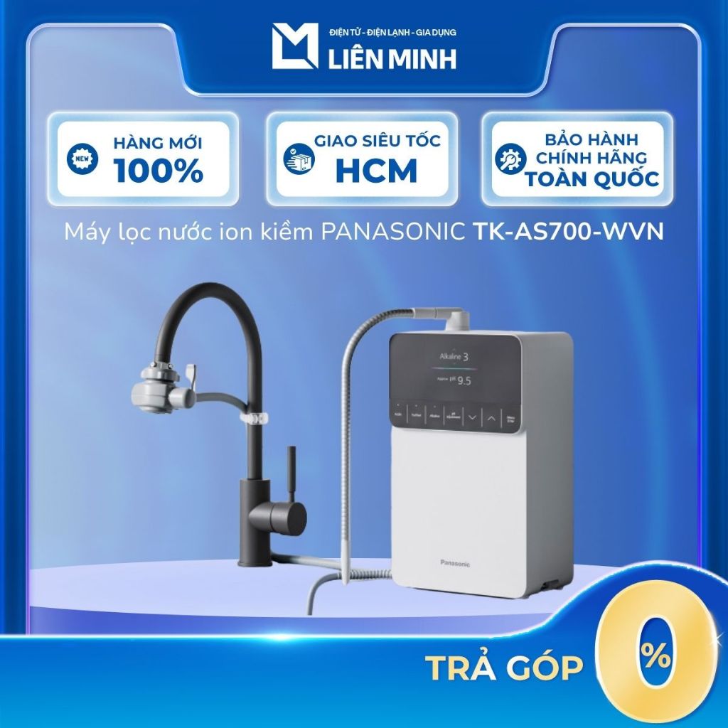 TK-AS700-WVN | Máy lọc nước ion kiềm PANASONIC với màng Siêu lọc TK-AS700-WVN [SHIP 0Đ HCM]