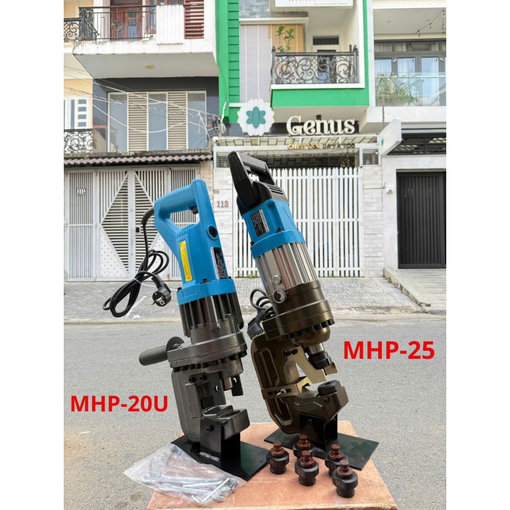 Máy Đột Lỗ Thuỷ Lực Cầm Tay MHP25, Đột Sắt Dày 10mm, Lực Đột 10 Tấn