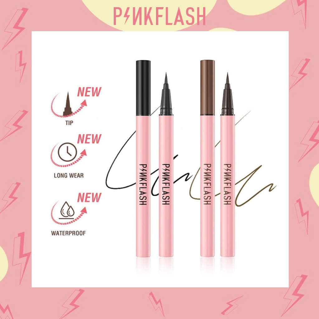 Bút Kẻ Mắt Nước Lâu Trôi, Không Lem PinkFlash Waterproof Easy Eyeliner
