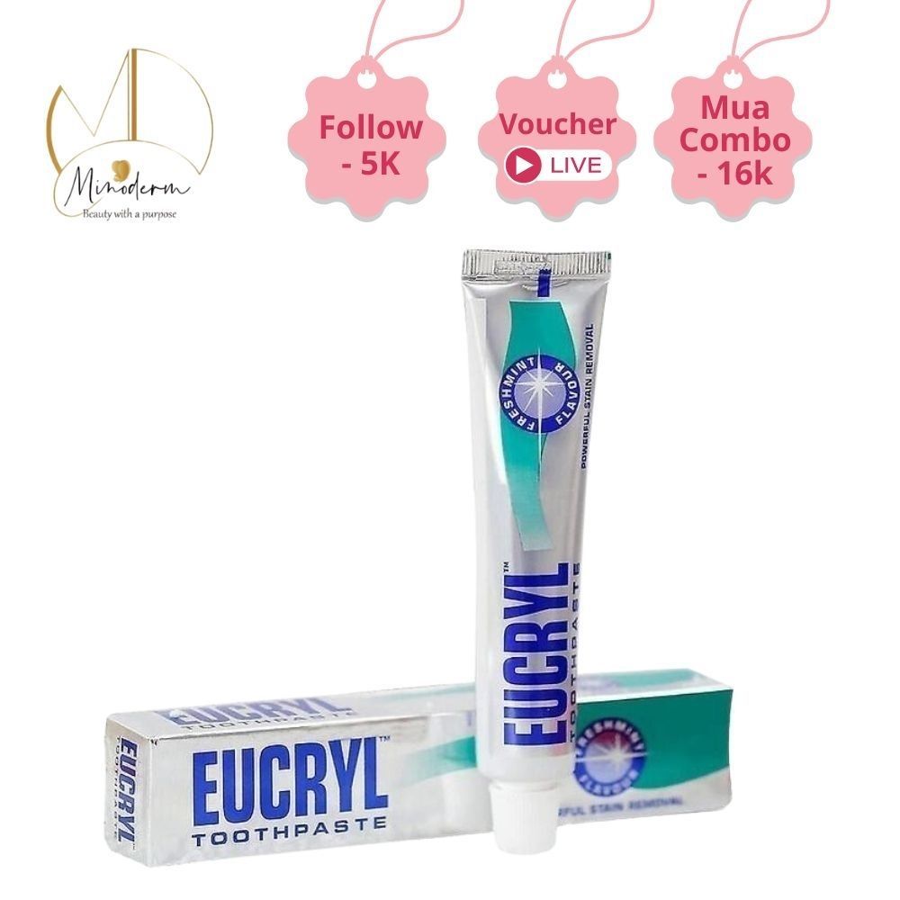 Kem Đánh Răng EUCRYL Làm Trắng Răng Hương Bạc Hà