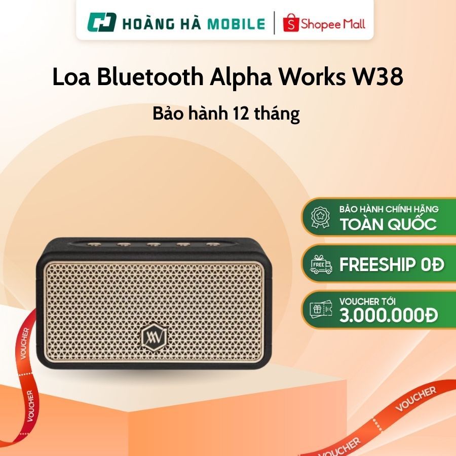 Loa Bluetooth Alpha Works W38 - Chính Hãng