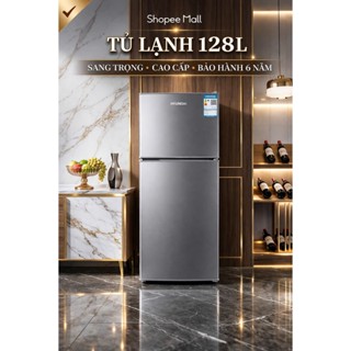 Tủ lạnh 2 cánh PVL -   HUYNDAI, Có thể làm đá, Cao cấp 128 lít, Siêu tiết kiệm điện, ngăn đông trên HND-T160FA(BS)